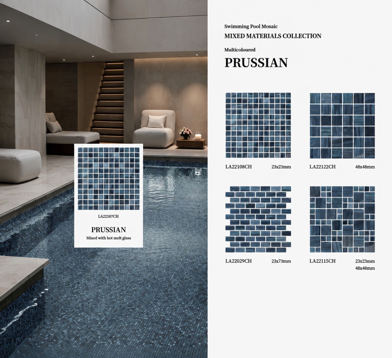 Prussian Glass Mosaic collection