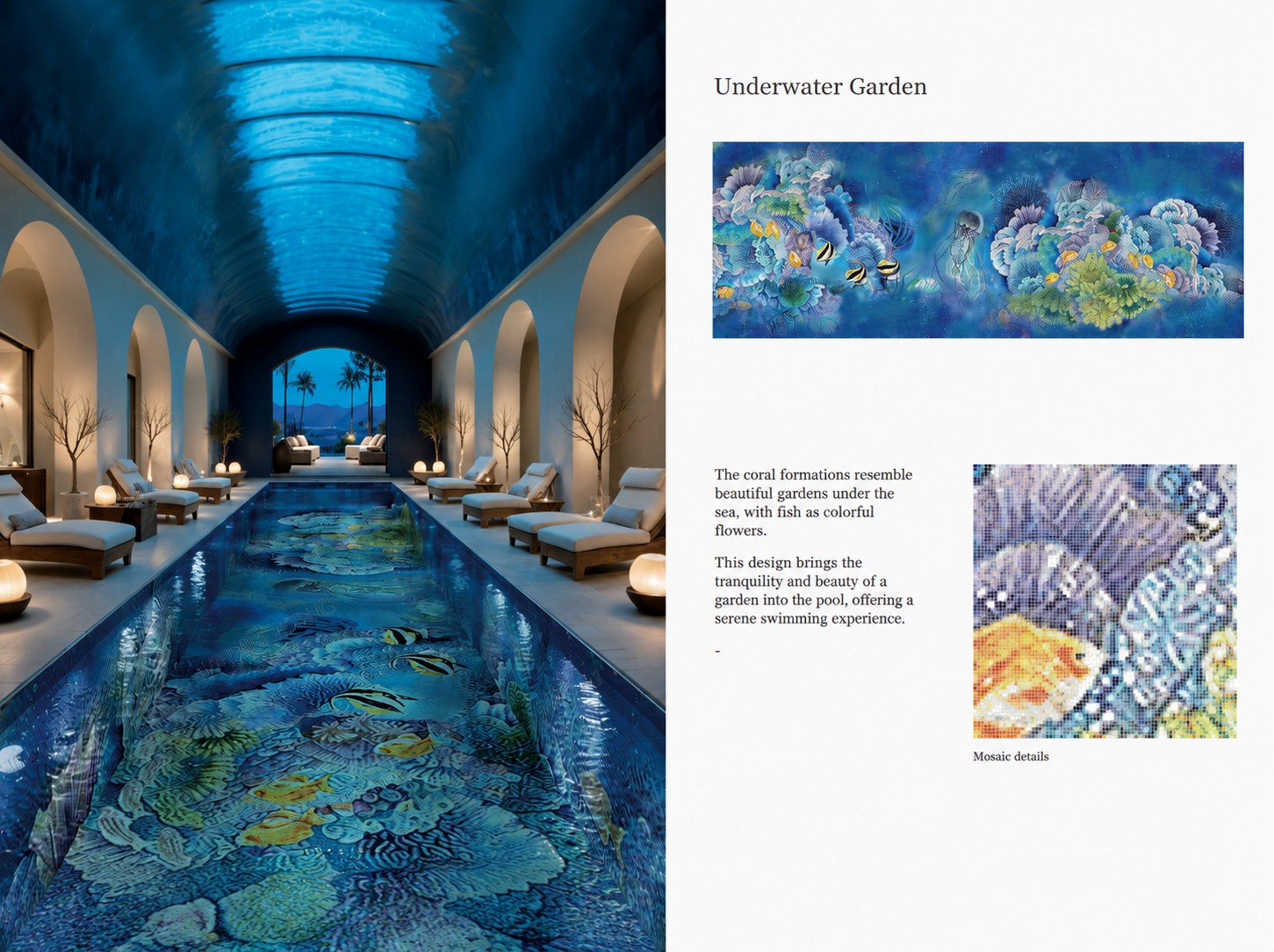 Underwater Garden Glass Mosaic collection