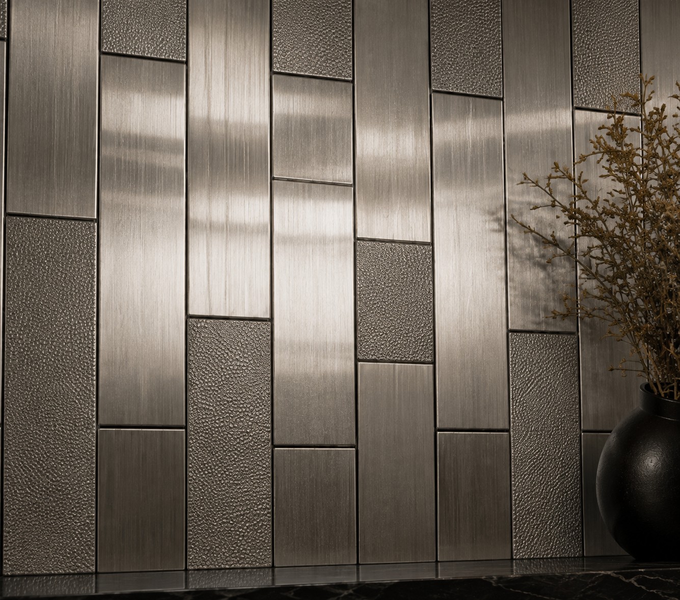 Brushed Metal Metal Mosaic collection